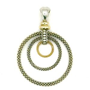 Lagos Caviar Soiree Two Tone  Three Circle Pendant